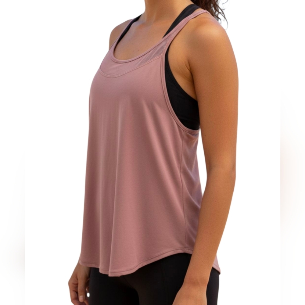 Lululemon Get Low Tank Mauve Open Strappy Back and Mesh Sz 6" - Picture 11 of 14